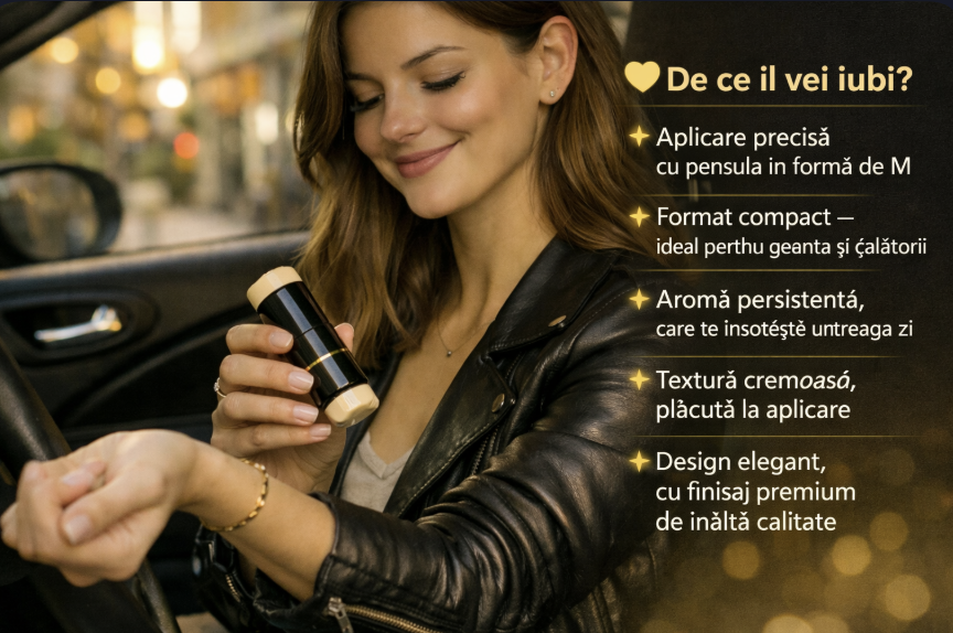 Parfum Solid Portabil Fresh cu Perie